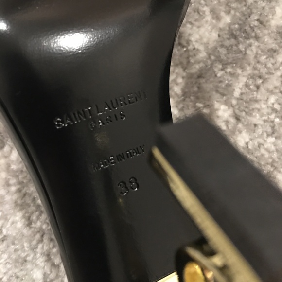 YSL Opyum Patent Leather Sandals Size 38 - Picture 4 of 5